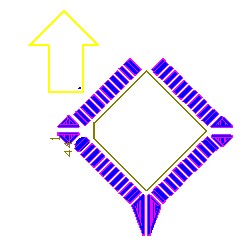 OFP和PLCC型集成塊如采用紅膠工藝過波峰,需采用斜角45度方式擺放，且每邊的最后一個引腳均需添加盜錫焊盤