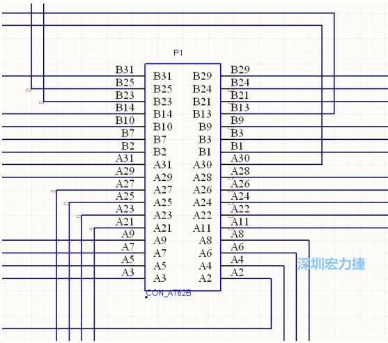 雙擊 1.SchDoc，文件可以被正常打開，下圖是其中的一部分：